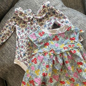 Baby Gap 3-6M Floral Onesie & Dress